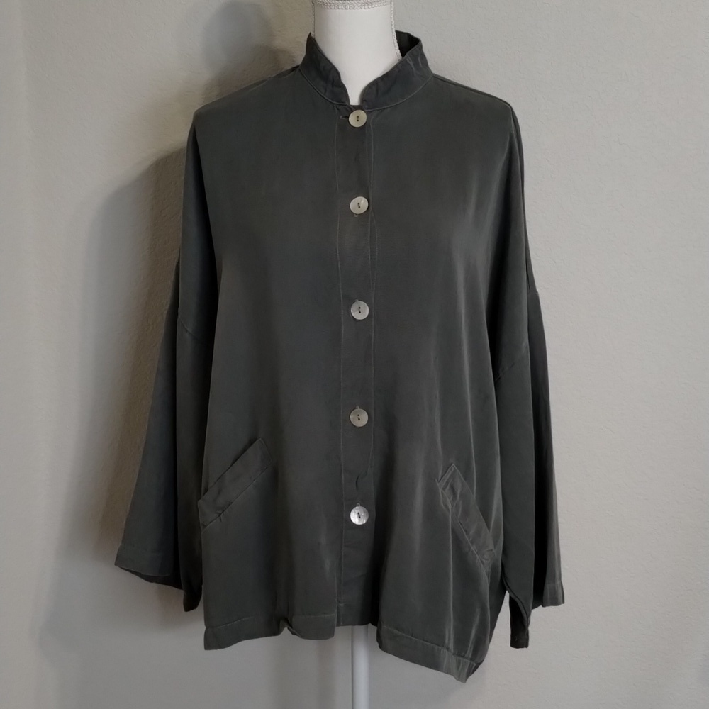 Bryn Walker Danuta Button Down Jacket Medium Relaxed Oversized Utility Baggy